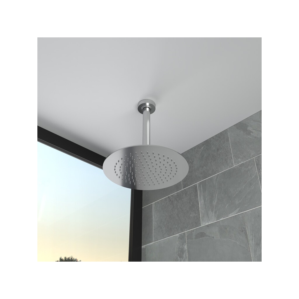 CEILING MOUNTED ROUND SHOWER HEAD BARS