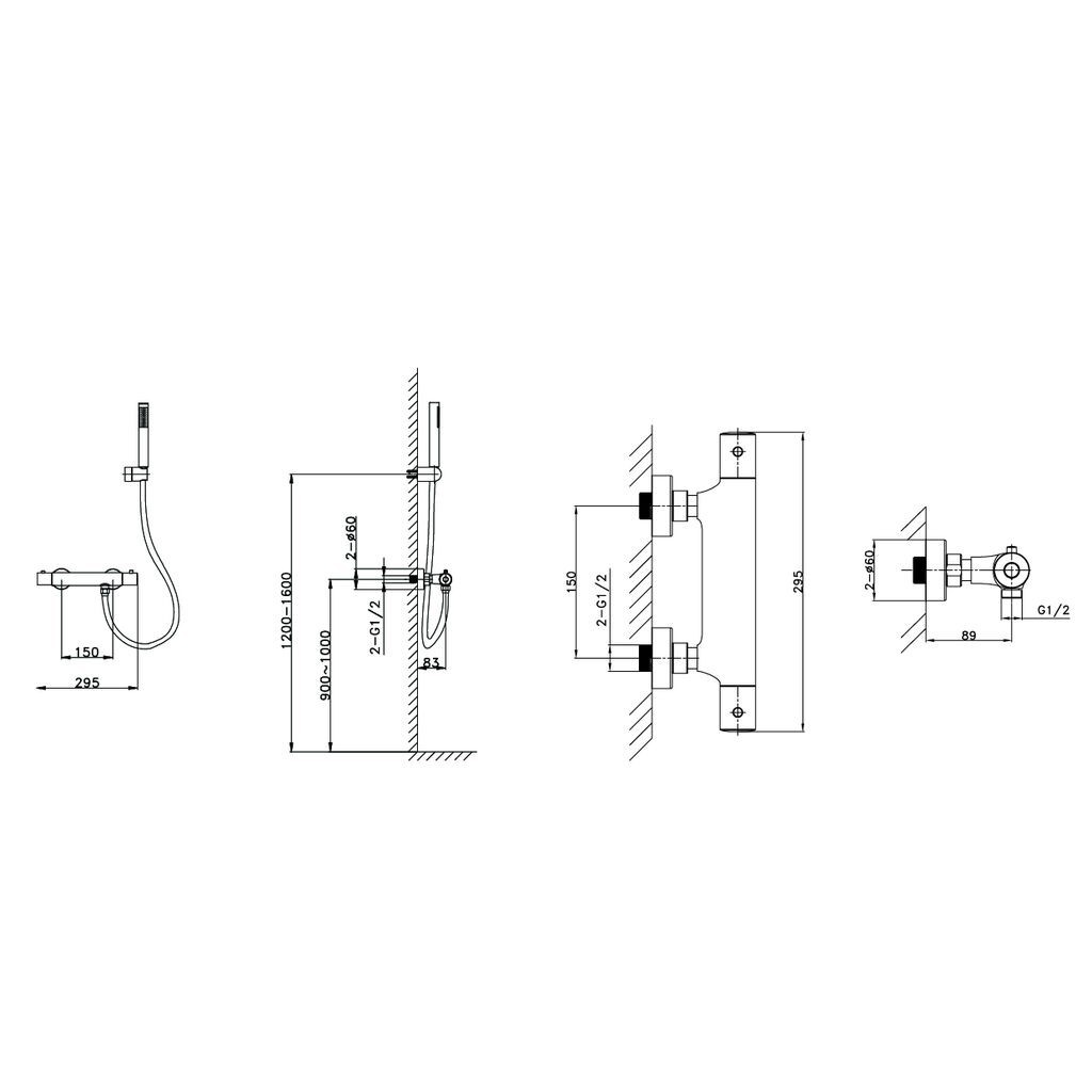 ROUND THERMOSTATIC SHOWER