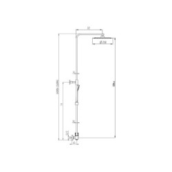 DUCHAS VISTA INVERTER CUADRADO