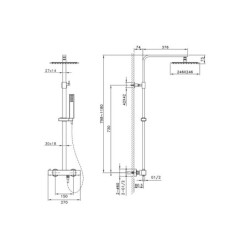 QUADRA THERMOSTATIC SHOWER VIEW SHOWERS