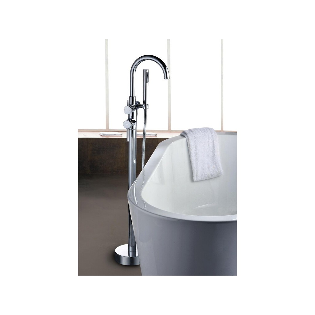 FREESTANDING ROUND BATH MIXER