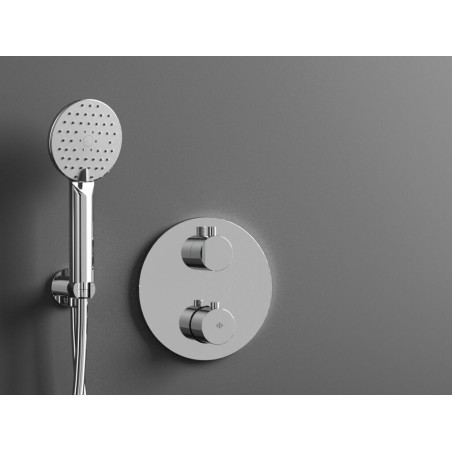 ROUND BUILT-IN SHOWER TAP THERMOSTATIC SHOWER