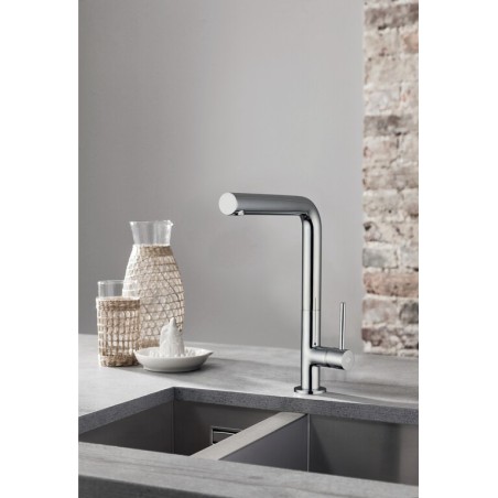 SILVER KITCHEN TAP MONOMAND.