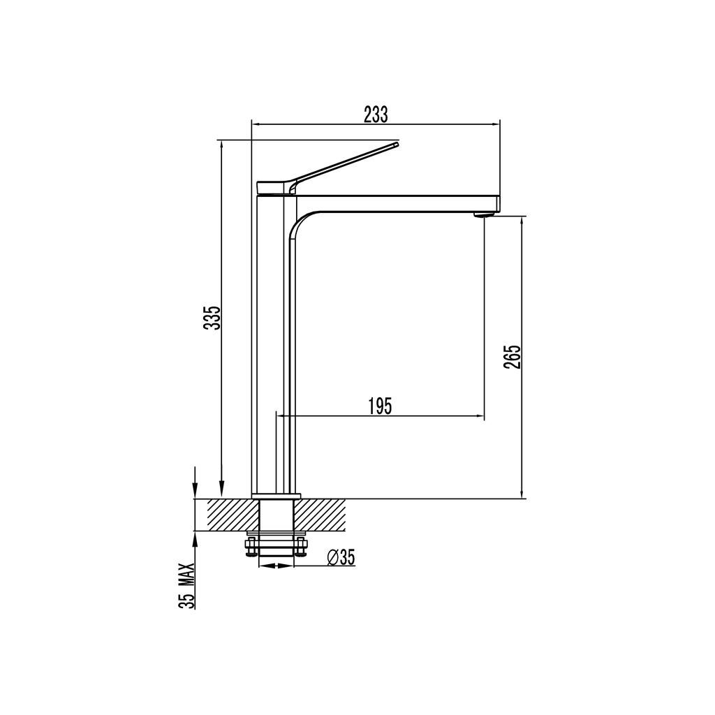 GRIFERÍA TARSIO LAVABO ALTO